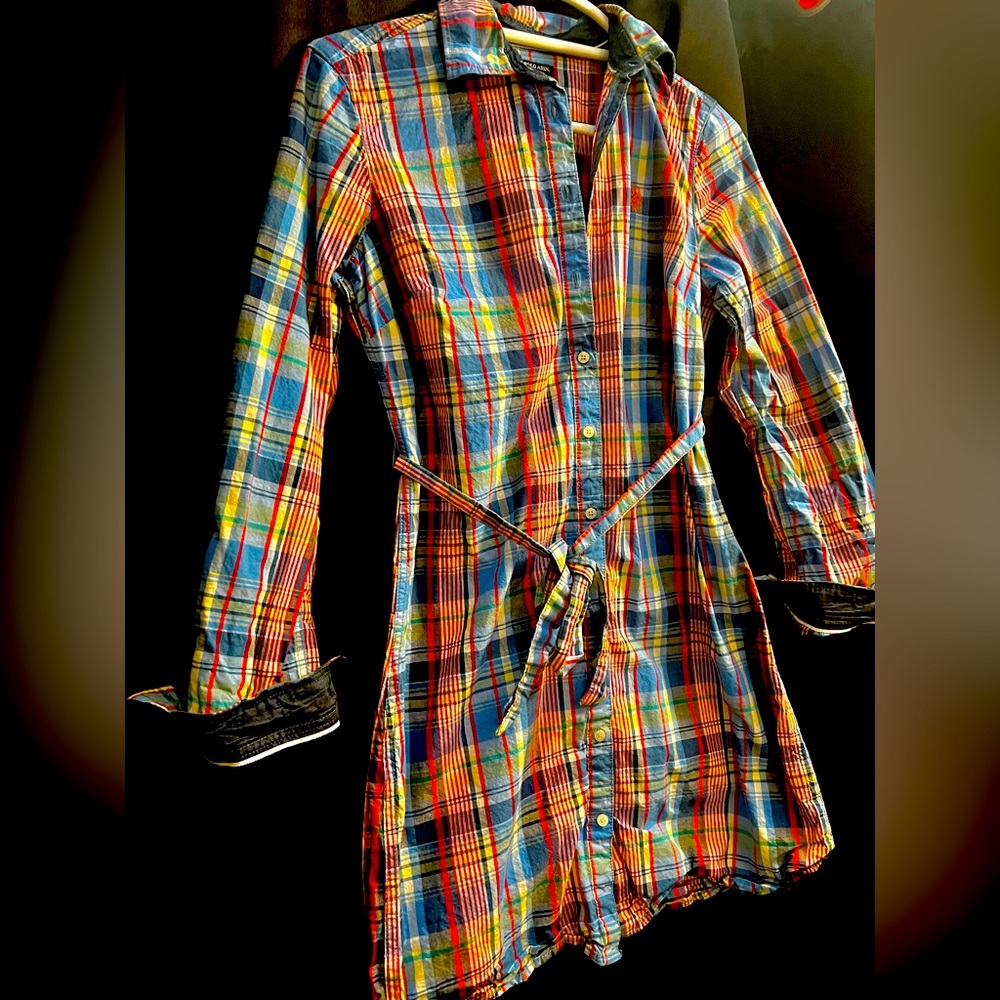 Size small US Polo plaid dress